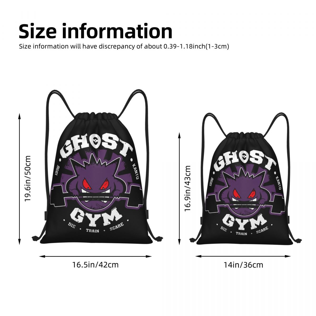 Ghost Gym Drawstring Backpack  - مراجعة Drawstring Gym Bag وسعره