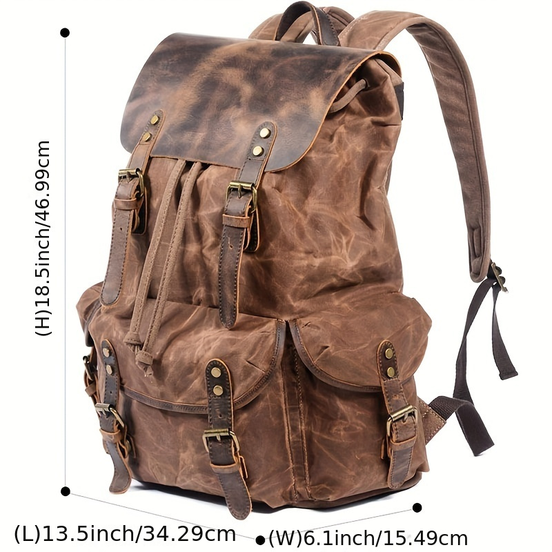 Vintage Men'S Leather Backpack - مراجعة Leather Backpack Vintage وسعره