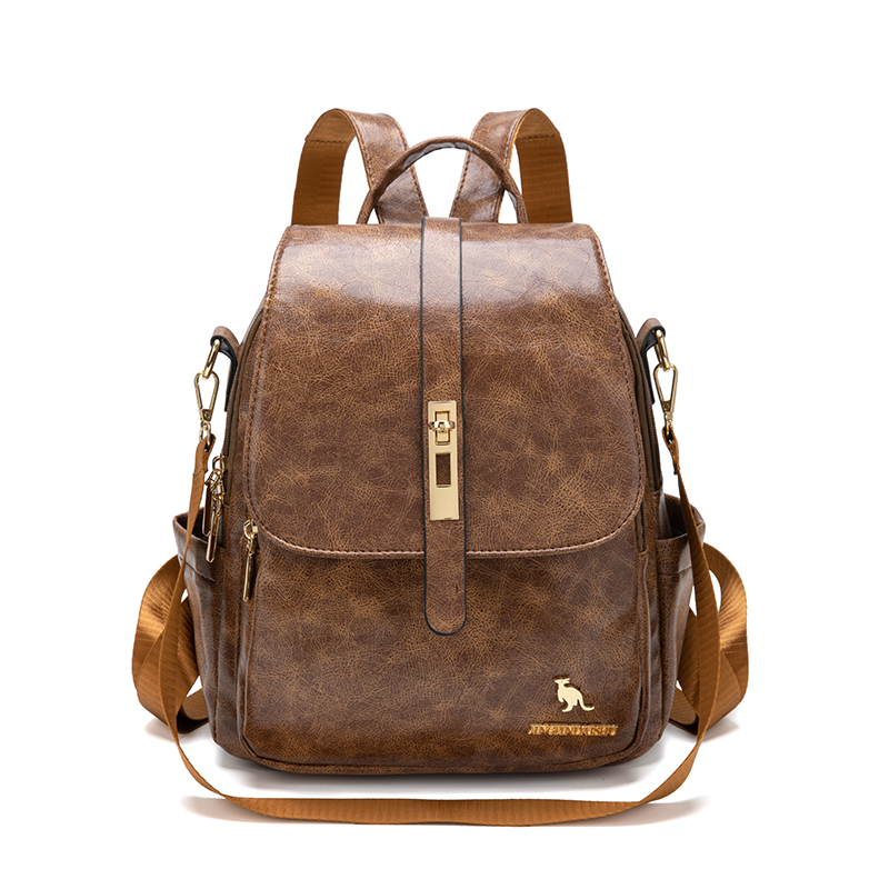 College Women Backpacks Design - مراجعة Leather Backpack Vintage وسعره