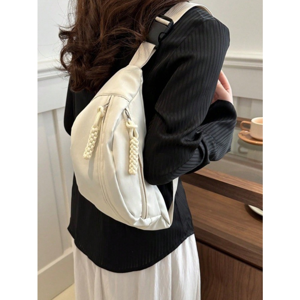 Large Capacity Nylon Chest Bag - مراجعة Sling Backpack Shoulder وسعره