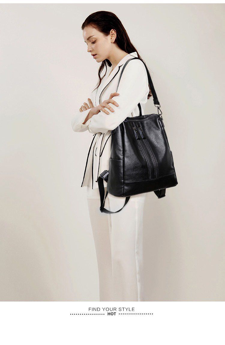 Women Soft Leather Backpack Sc - مراجعة Canvas Backpack Casual وسعره