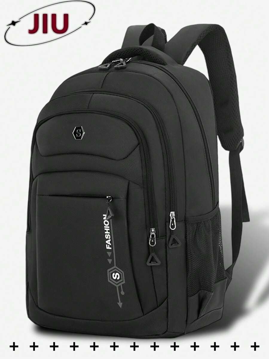 Multi-Compartment Letter Print - مراجعة Laptop Backpack 15.6 وسعره