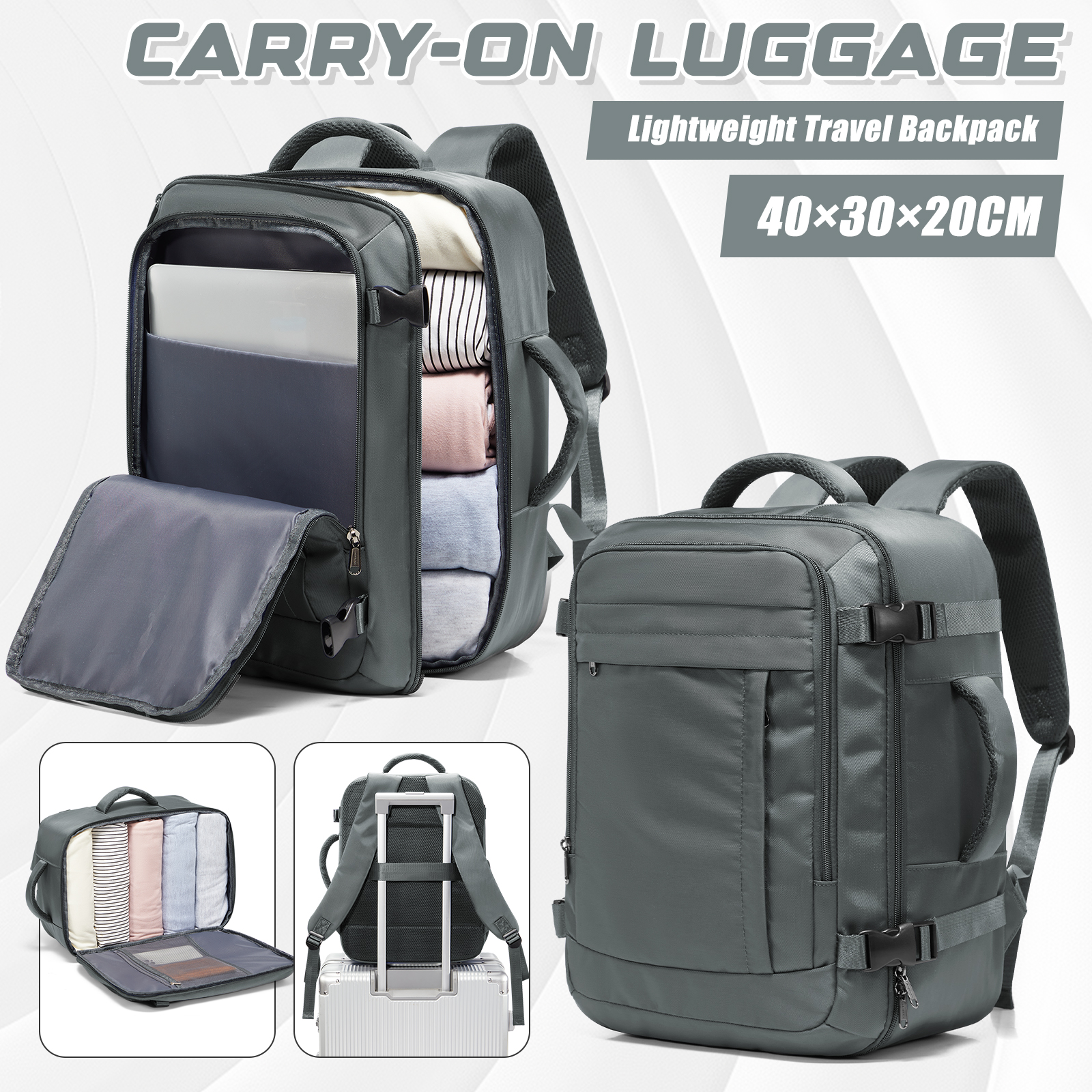 Ryanair Cabin Bags 40x30x20 Un - مراجعة Canvas Backpack Casual وسعره