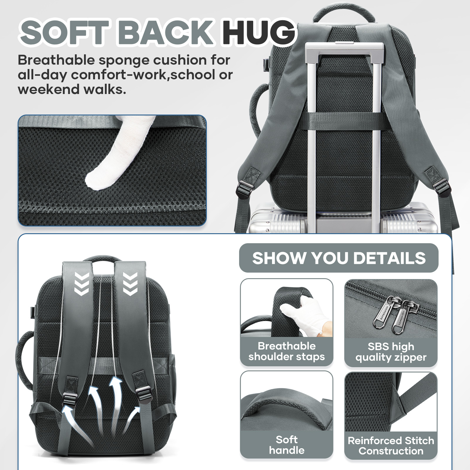 Ryanair Cabin Bags 40x30x20 Un - مراجعة Canvas Backpack Casual وسعره