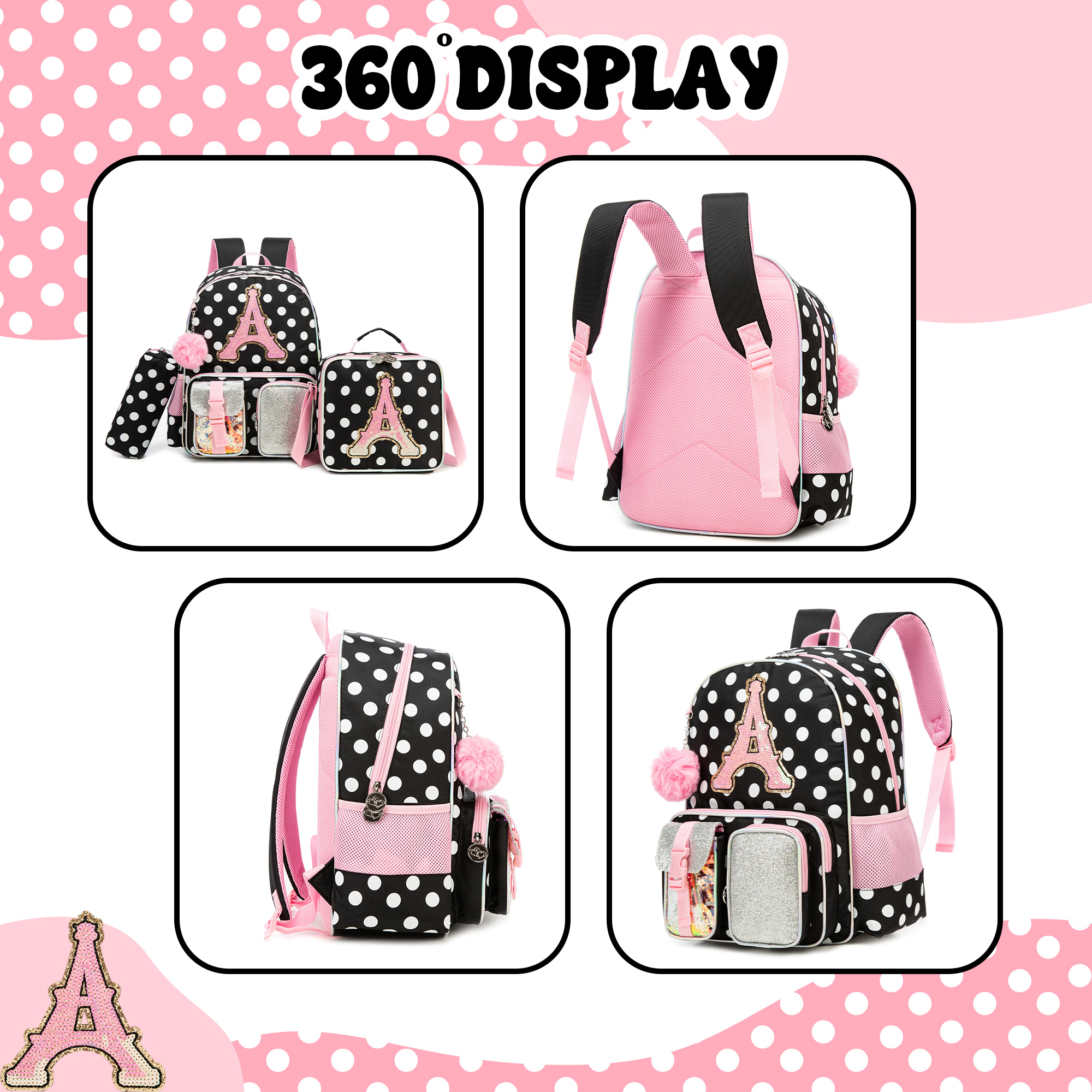 Backpack for Girls Letter Back - مراجعة School Backpack Teen وسعره