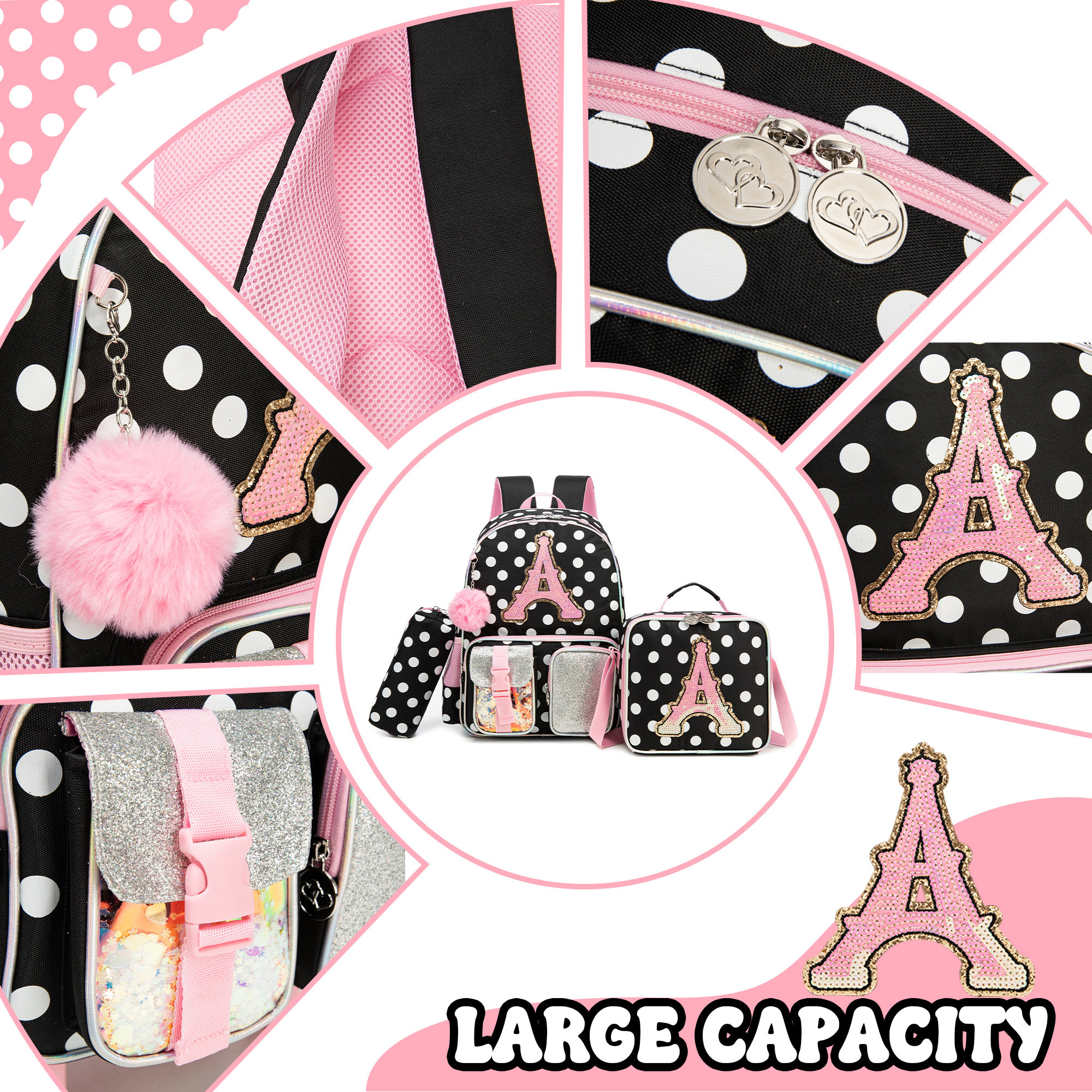 Backpack for Girls Letter Back - مراجعة School Backpack Teen وسعره