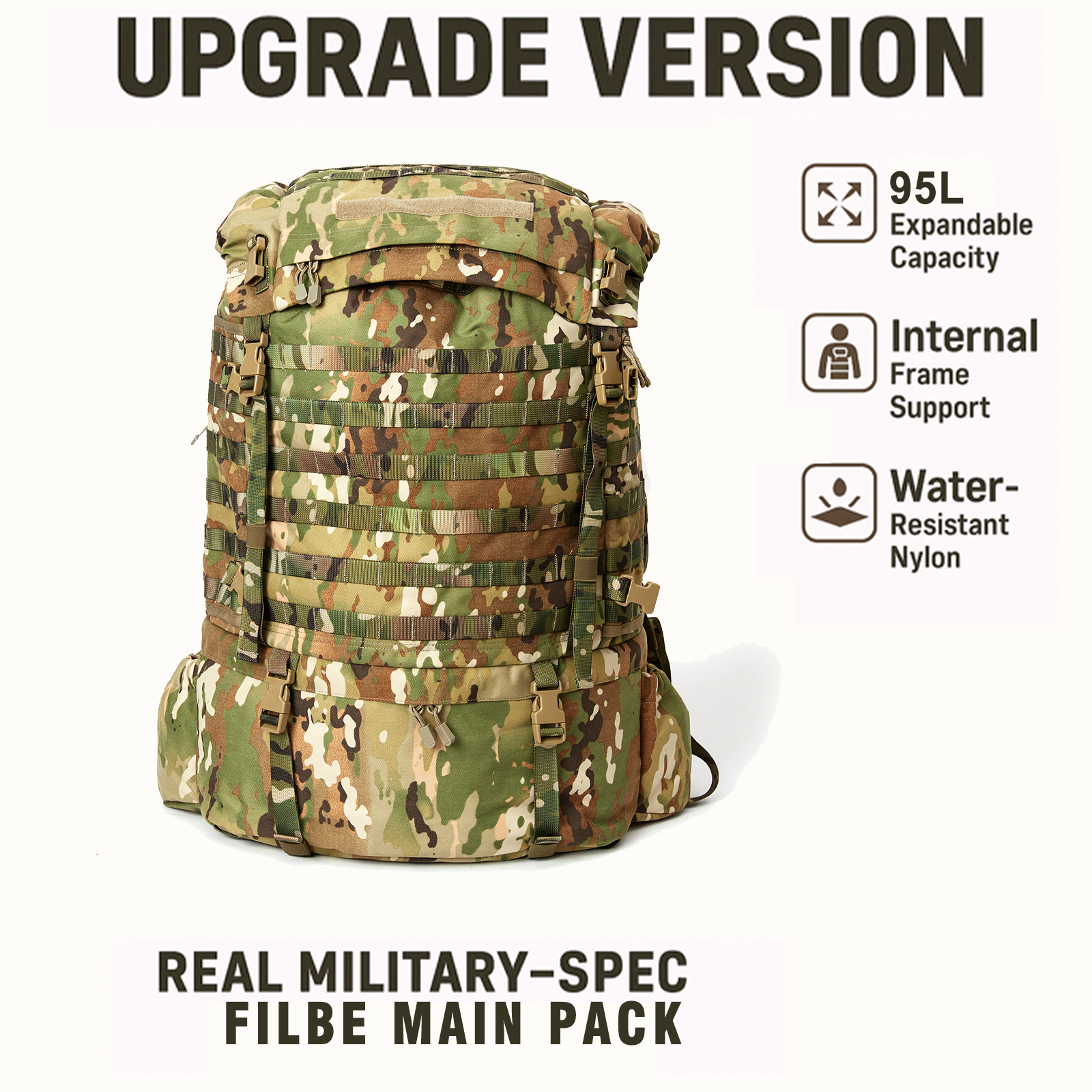USMC FILBE Main Pack – OCP Cam - مراجعة Rucksack Military Style وسعره