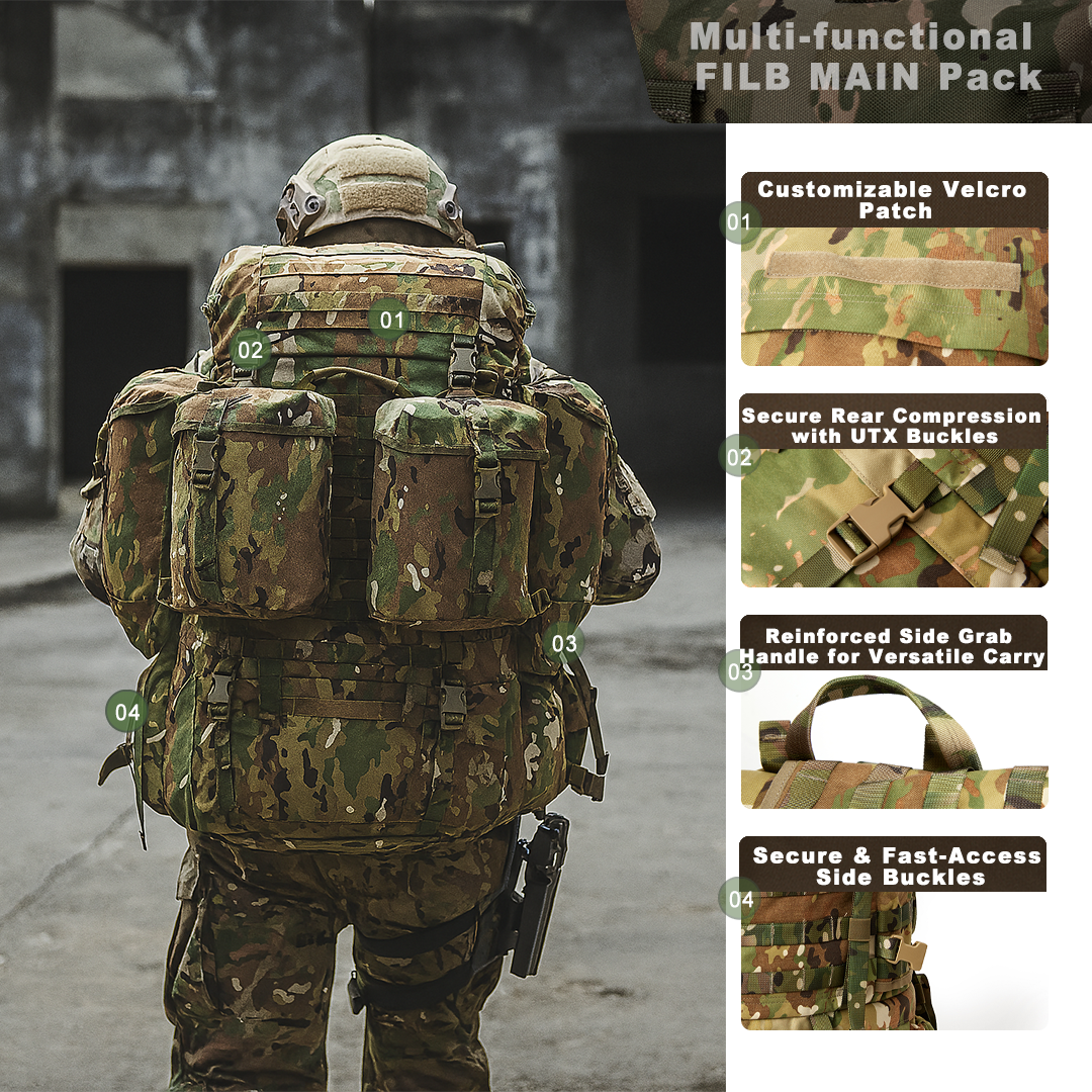 USMC FILBE Main Pack – OCP Cam - مراجعة Rucksack Military Style وسعره