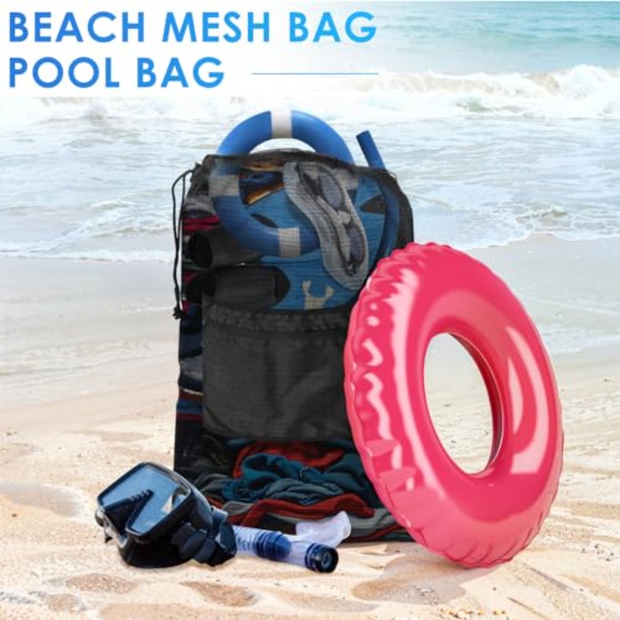 Drawstring Bag Heavy Duty Mesh - مراجعة Drawstring Gym Bag وسعره