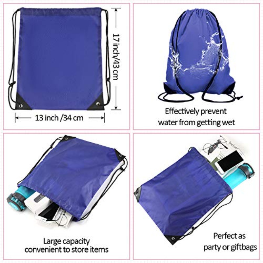 60 Pieces Drawstring Backpack  - مراجعة Drawstring Gym Bag وسعره