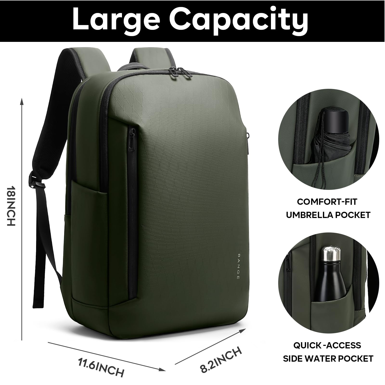 BANGE Fashion Simple Design Wo - مراجعة Laptop Backpack 15.6 وسعره