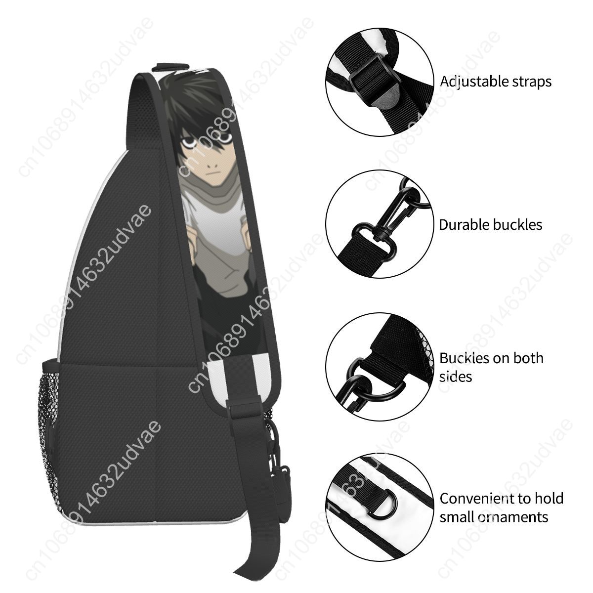 L Death Note Sling Bags Chest  - مراجعة Sling Backpack Shoulder وسعره