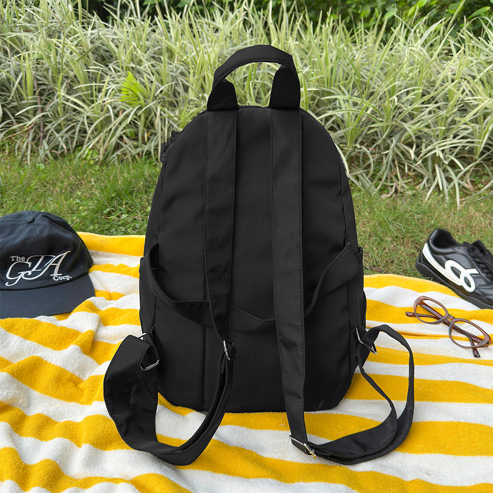 Polka Dot Nylon Drawstring Bac - مراجعة Canvas Backpack Casual وسعره