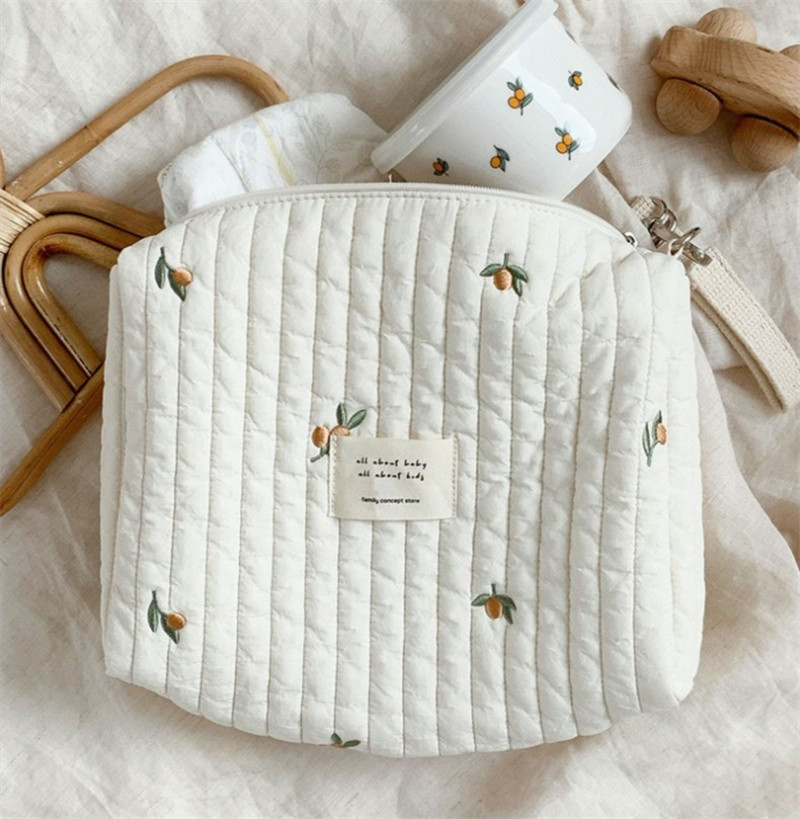 Embroidered Mommy Bag Handbag  - مراجعة Backpack Diaper Bag وسعره