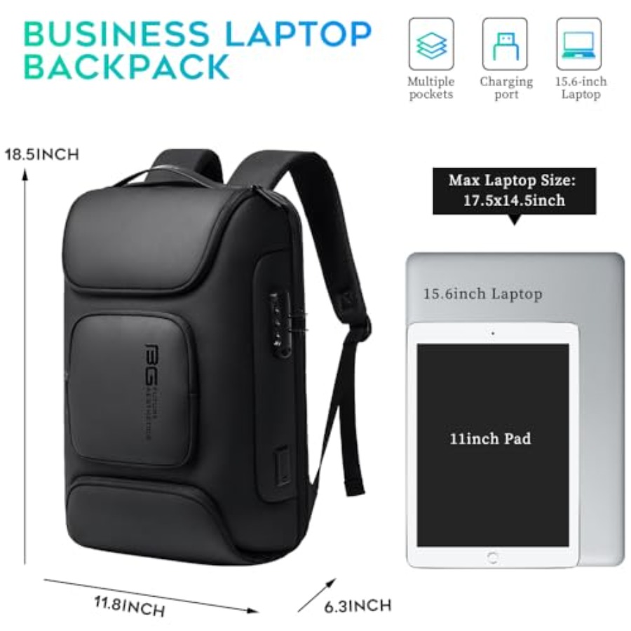 Business Backpack, Laptop Back - مراجعة Laptop Backpack 15.6 وسعره