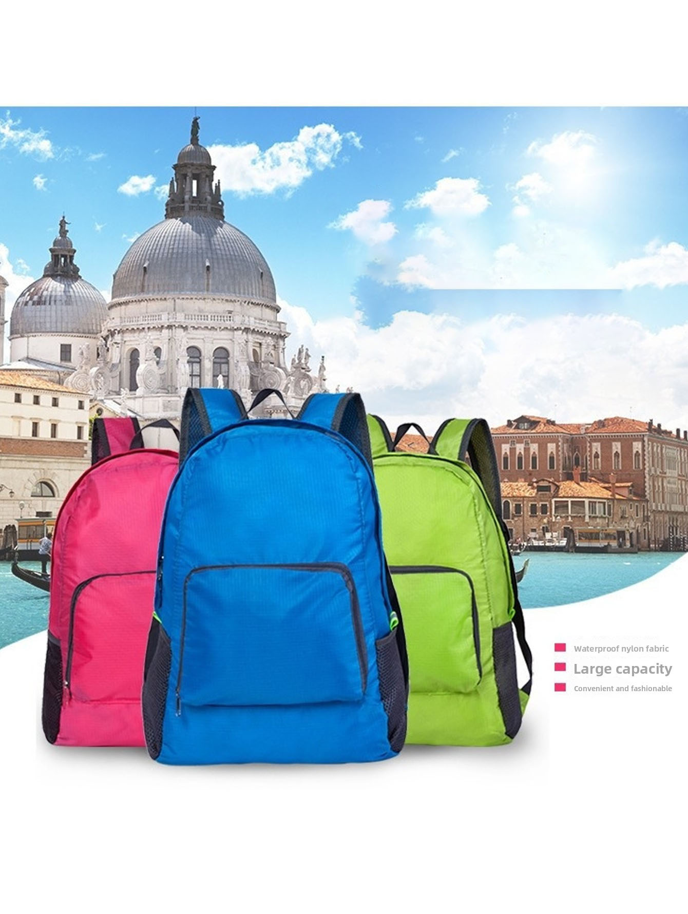 Foldable travel bag, lightweig - مراجعة Foldable Backpack Small وسعره