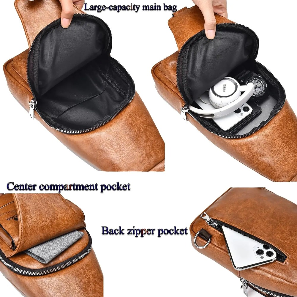 Sling Bag for Men Crossbody Ch - مراجعة Sling Backpack Shoulder وسعره