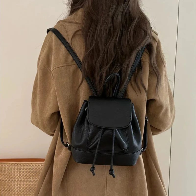 Small Fashion Backpacks School - مراجعة Leather Backpack Vintage وسعره