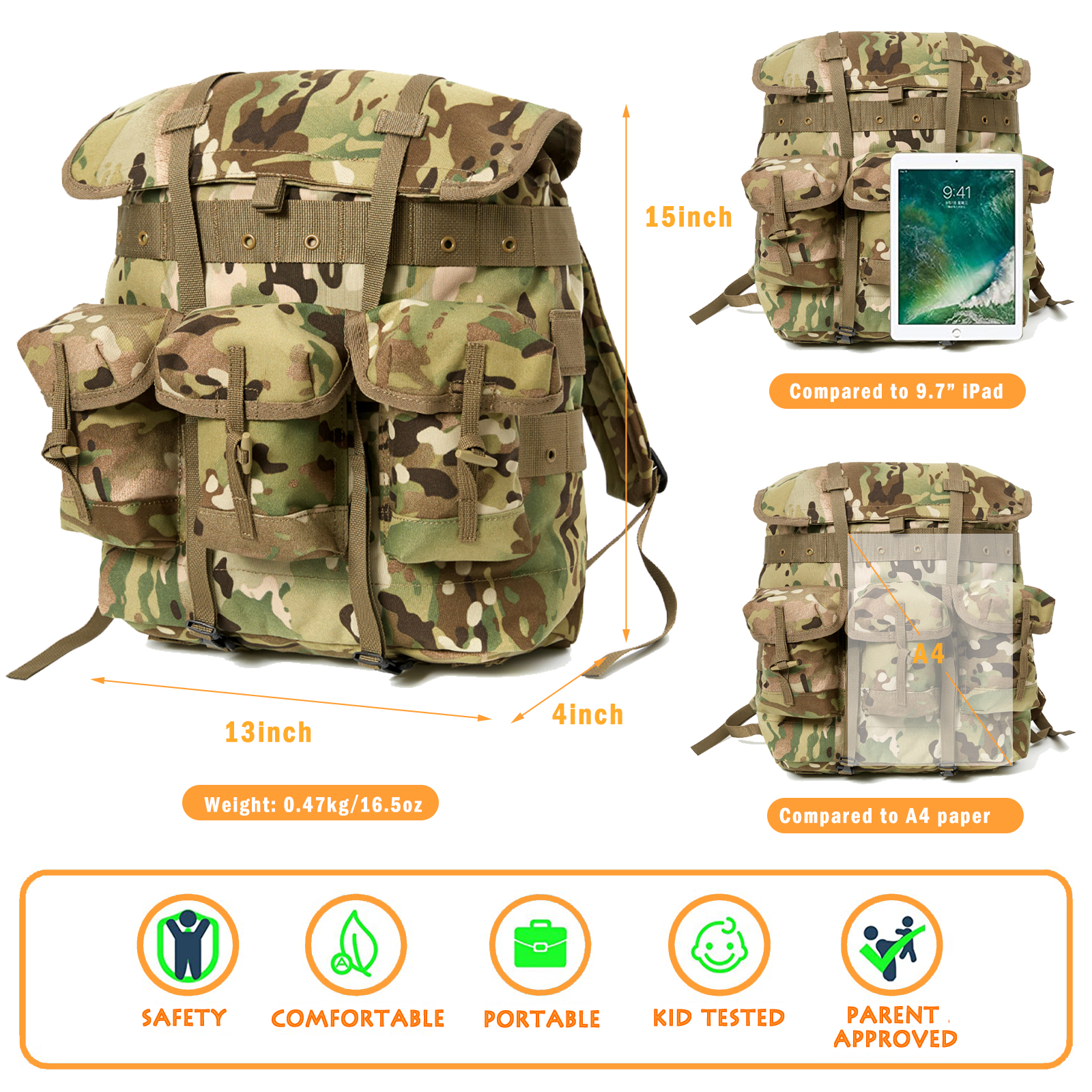 MT Mini Alice Pack for Kids, M - مراجعة Rucksack Military Style وسعره