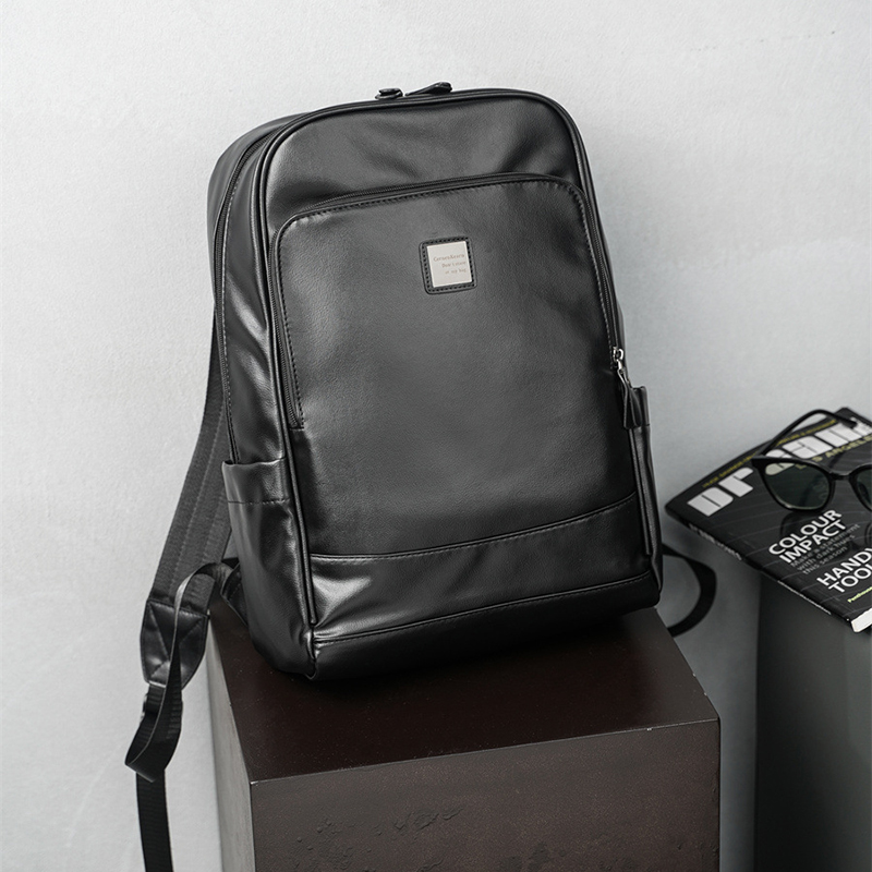Man's PU Leather Backpack Exec - مراجعة Leather Backpack Vintage وسعره