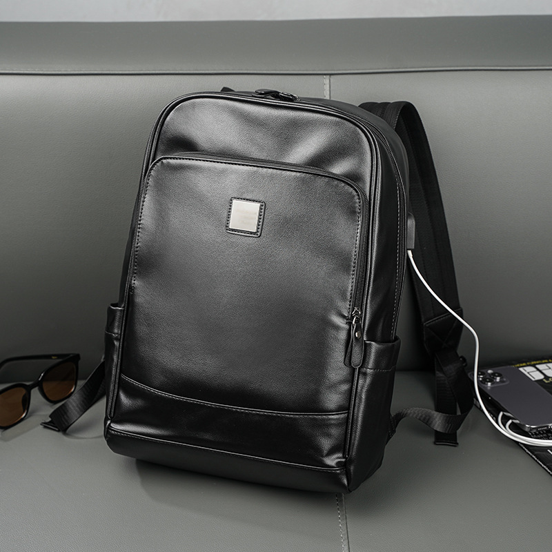 Man's PU Leather Backpack Exec - مراجعة Leather Backpack Vintage وسعره