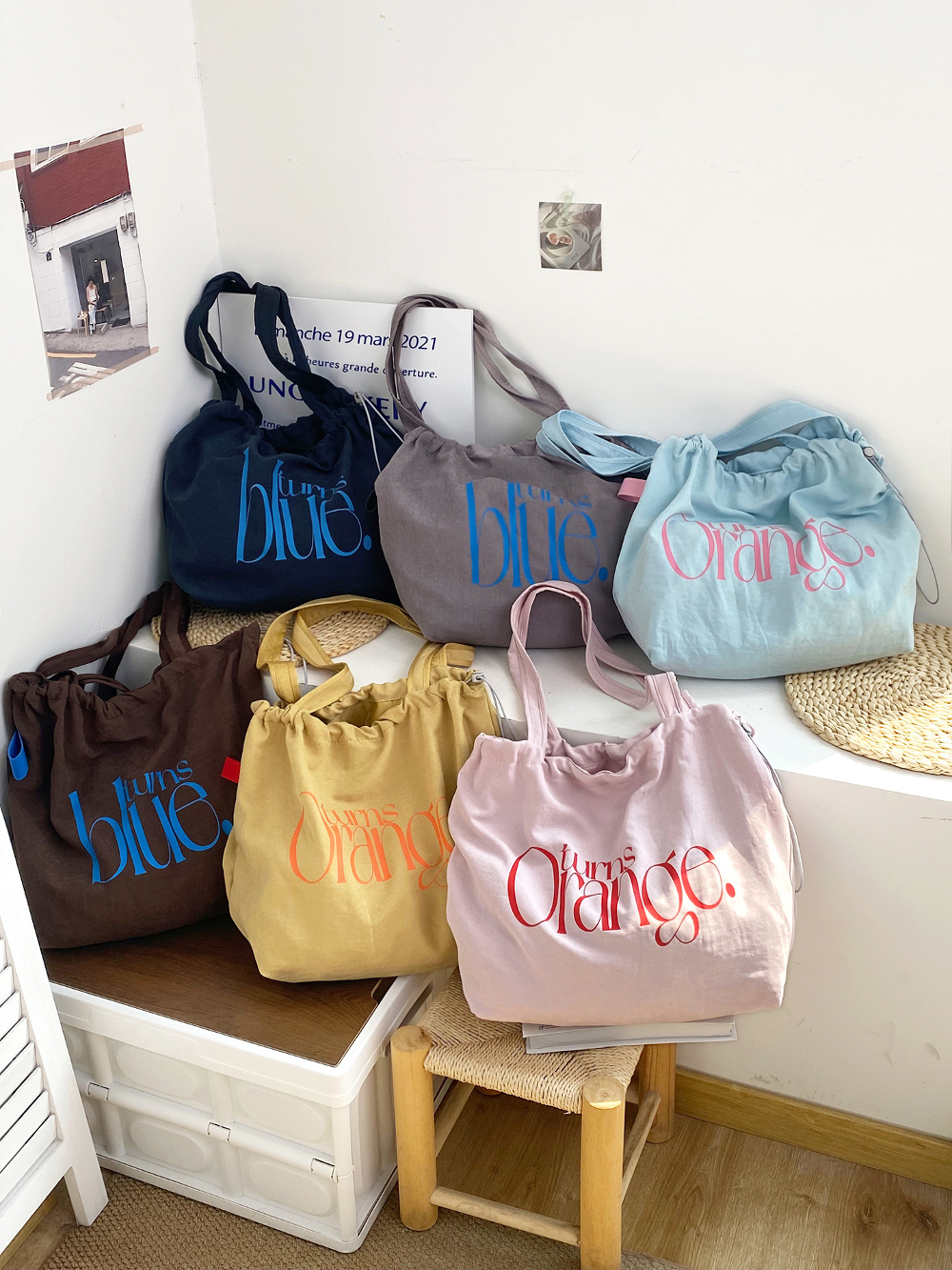 New Fashionable Simple Letters - مراجعة Drawstring Gym Bag وسعره