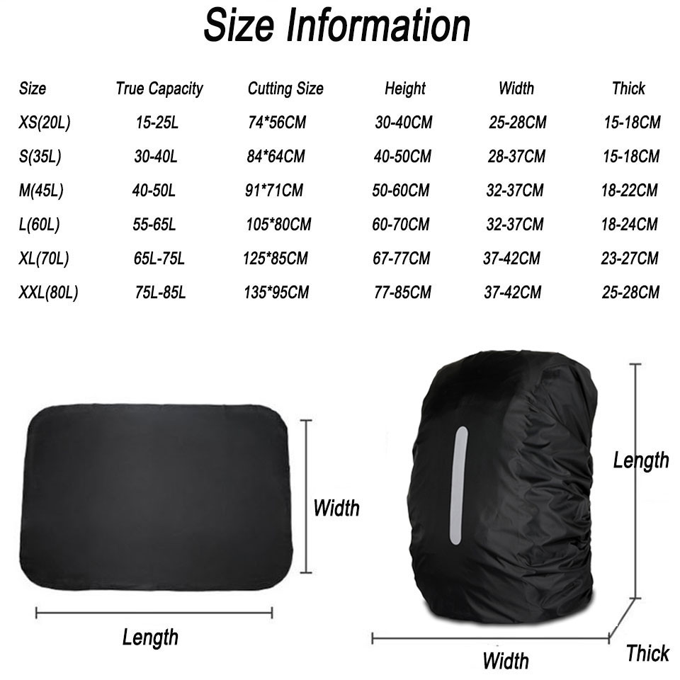 KoKossi 1Pcs 25-80L Backpack R - مراجعة Rain Cover Backpack وسعره