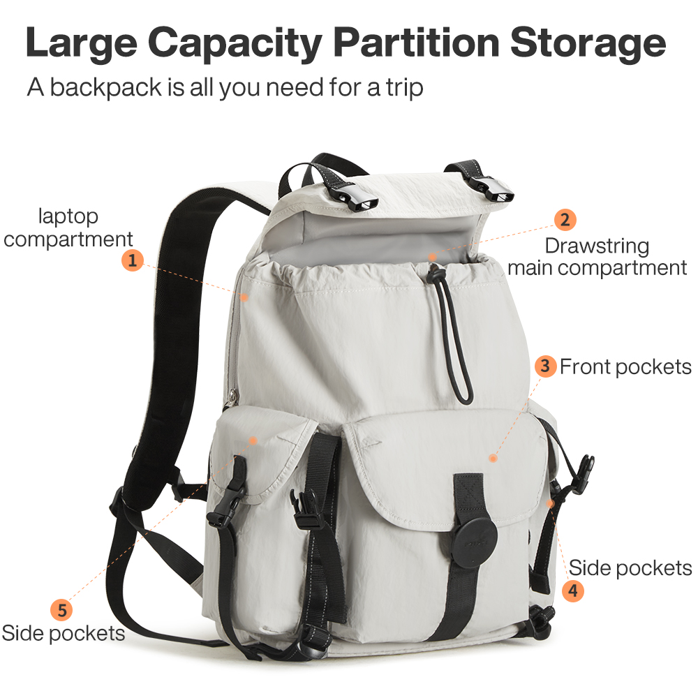 Mixi Travel Backpack 18 Inch C - مراجعة Hiking Backpack Waterproof وسعره