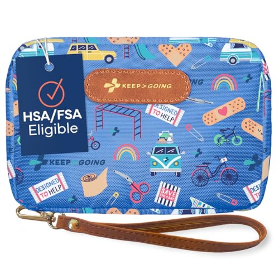 KeepGoing Travel First Aid Kit - مراجعة Mini Backpack Purse وسعره