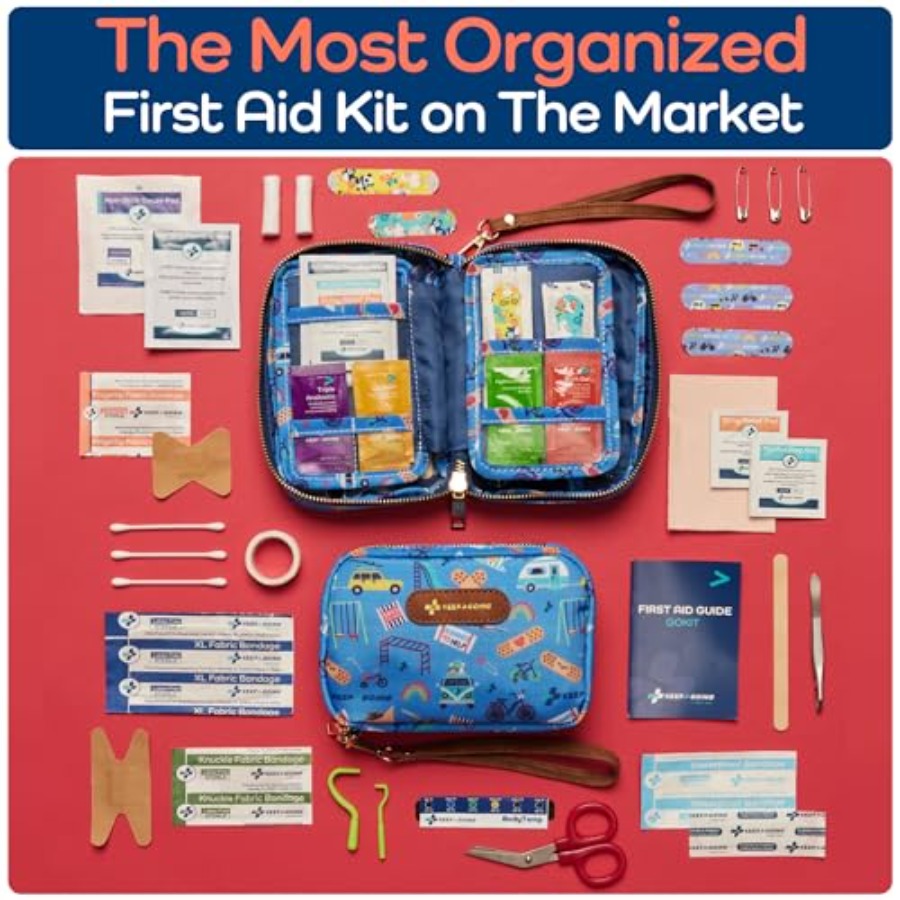 KeepGoing Travel First Aid Kit - مراجعة Mini Backpack Purse وسعره