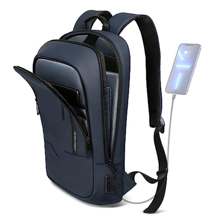 Backpack for Men Business Slim - مراجعة Travel Backpack Anti Theft وسعره