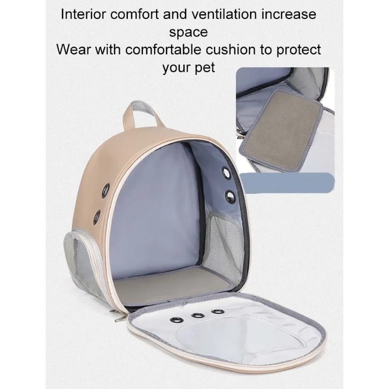 Portable Transparent Pet Backp - مراجعة Foldable Backpack Small وسعره