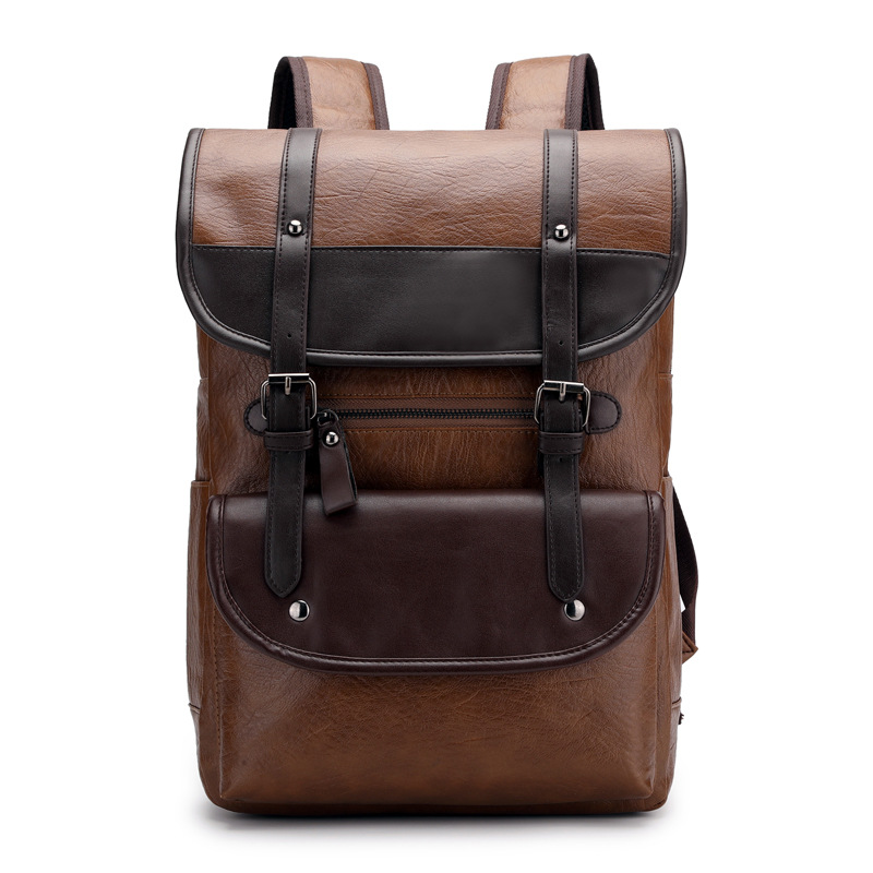 Vintage Leather Laptop Backpac - مراجعة Business Backpack Brief وسعره