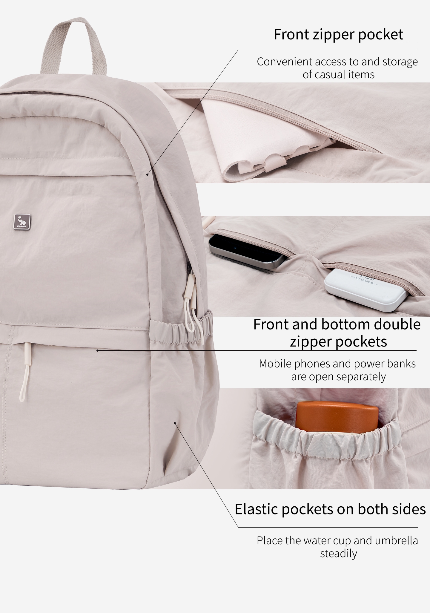 OIWAS Ultra lightweight and st - مراجعة Canvas Backpack Casual وسعره