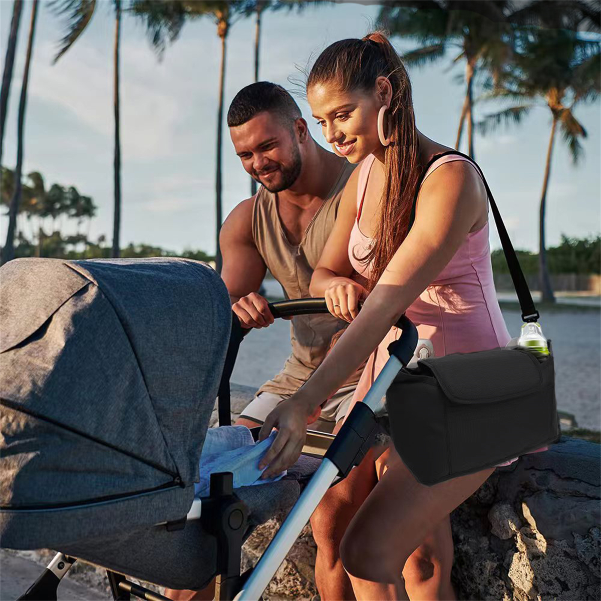 Baby stroller storage and stor - مراجعة Backpack Diaper Bag وسعره
