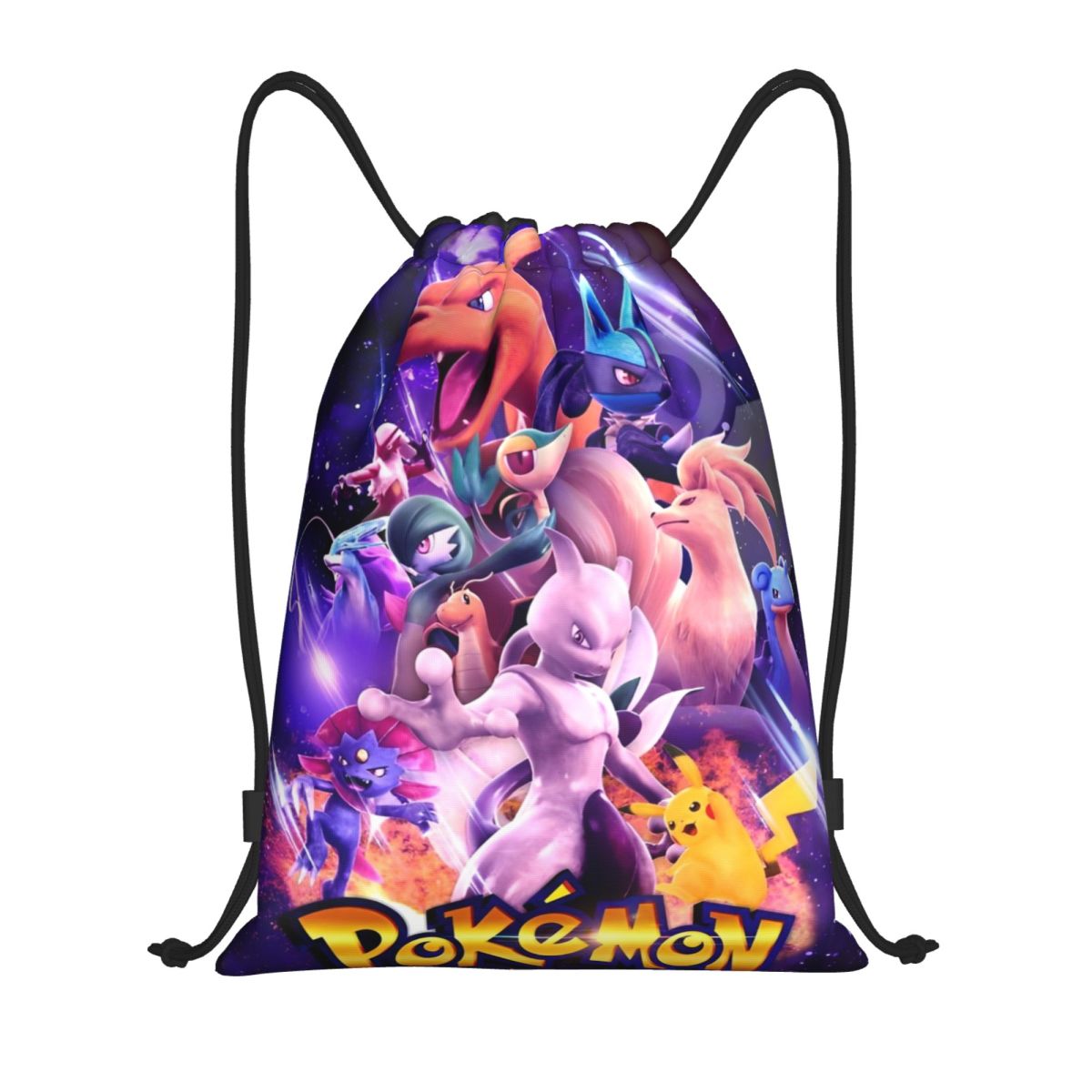 Cute Cartoon Manga Poke-Mon Ba - مراجعة Drawstring Gym Bag وسعره