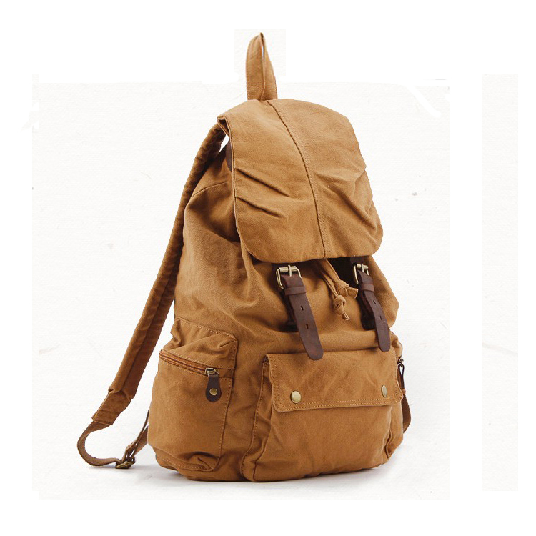Fashion Vintage Leather milita - مراجعة Rucksack Military Style وسعره