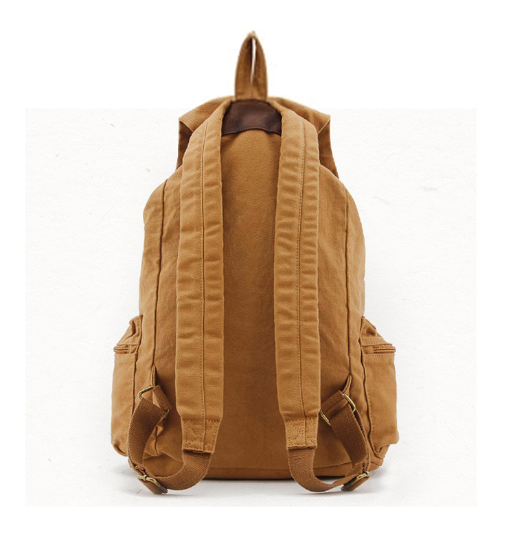 Fashion Vintage Leather milita - مراجعة Rucksack Military Style وسعره