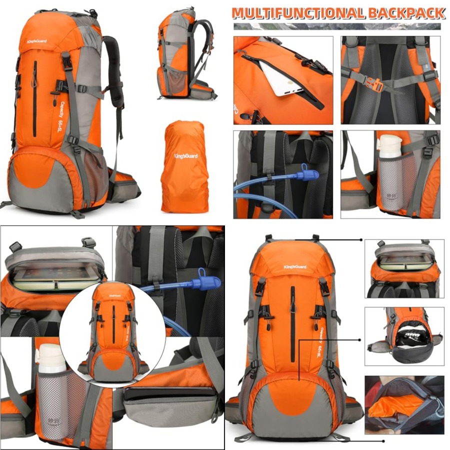 70L Hiking Backpack with Rain  - مراجعة Hiking Backpack Waterproof وسعره