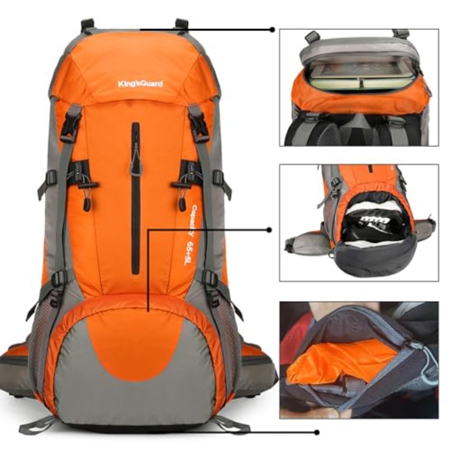 70L Hiking Backpack with Rain  - مراجعة Hiking Backpack Waterproof وسعره