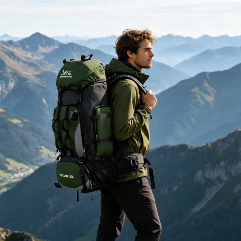 90-liter waterproof hiking bac - مراجعة Urban Backpack Tactical وسعره