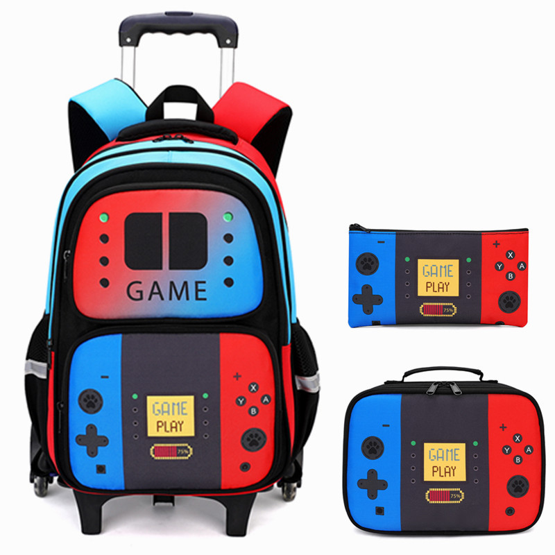 3PCS Kids Rolling Backpack for - مراجعة School Backpack Teen وسعره