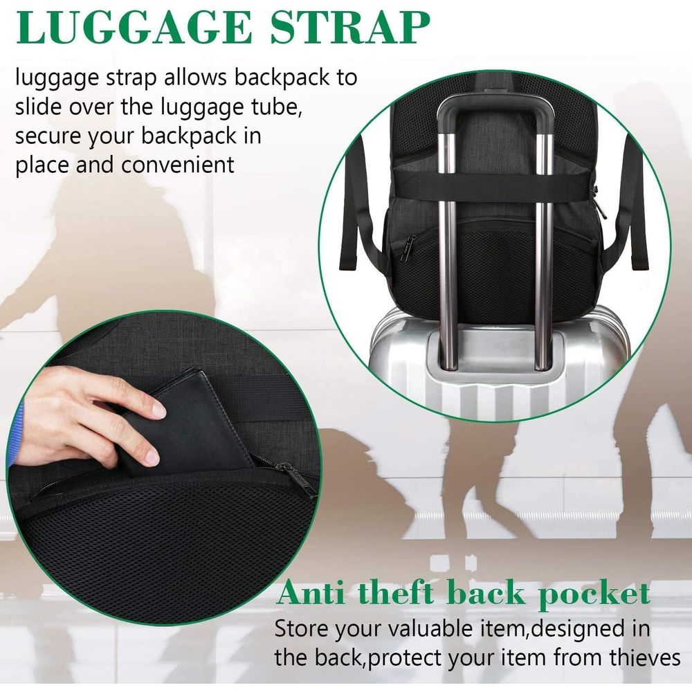MATEIN BusinLaptop Backpack, 1 - مراجعة Laptop Backpack 15.6 وسعره