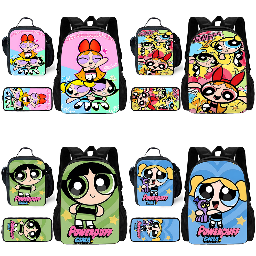 Child Cute Anime Powerpuffs Gi - مراجعة School Backpack Teen وسعره