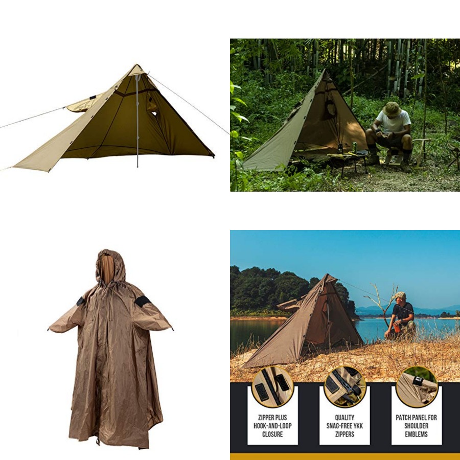 TENTSFORMER Hooded Poncho 4-in - مراجعة Rain Cover Backpack وسعره
