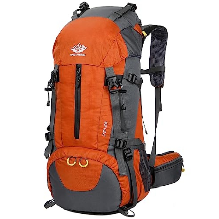 50L Hiking Backpack Men Campin - مراجعة Rain Cover Backpack وسعره