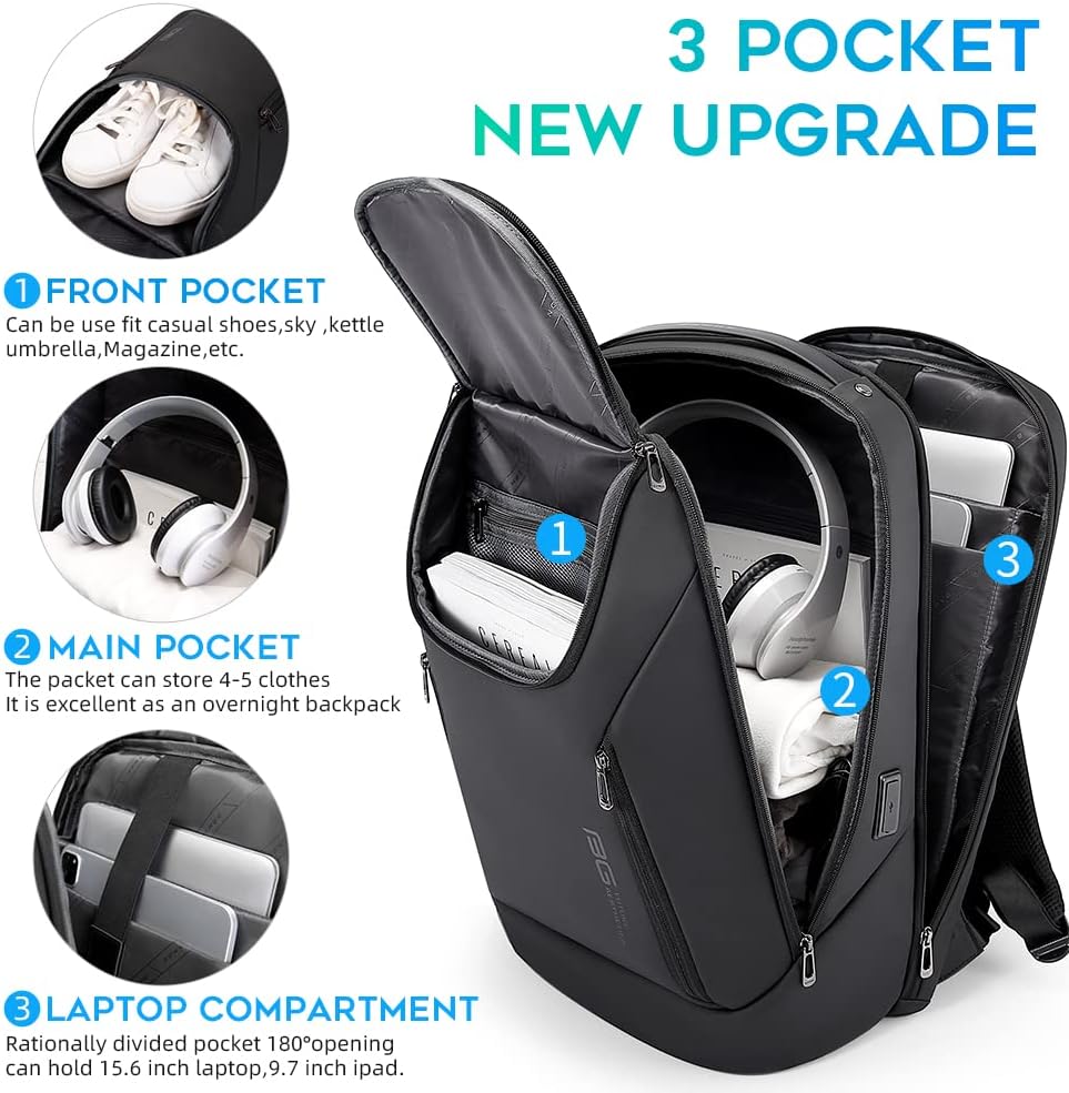 Waterproof Business Backpack w - مراجعة Laptop Backpack 15.6 وسعره