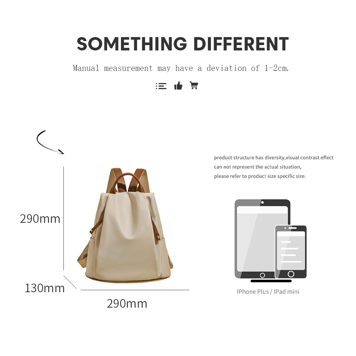 SAFIYA Lady's Backpack Soft Fa - مراجعة Canvas Backpack Casual وسعره