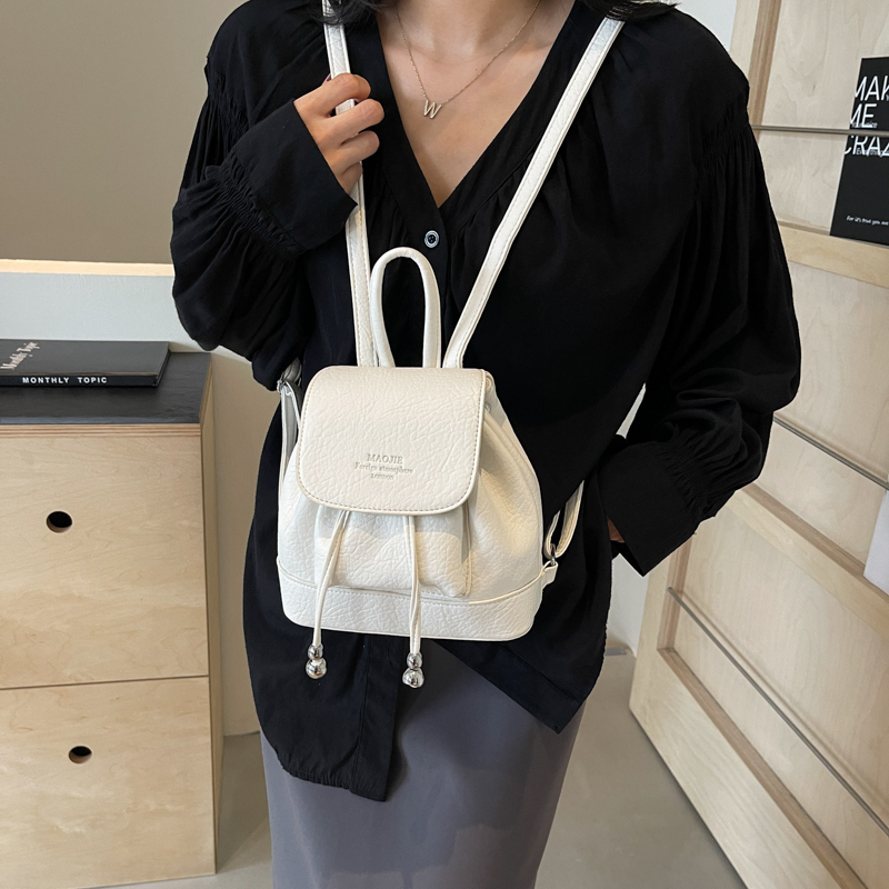 Solid Small String Backpacks P - مراجعة Leather Backpack Vintage وسعره
