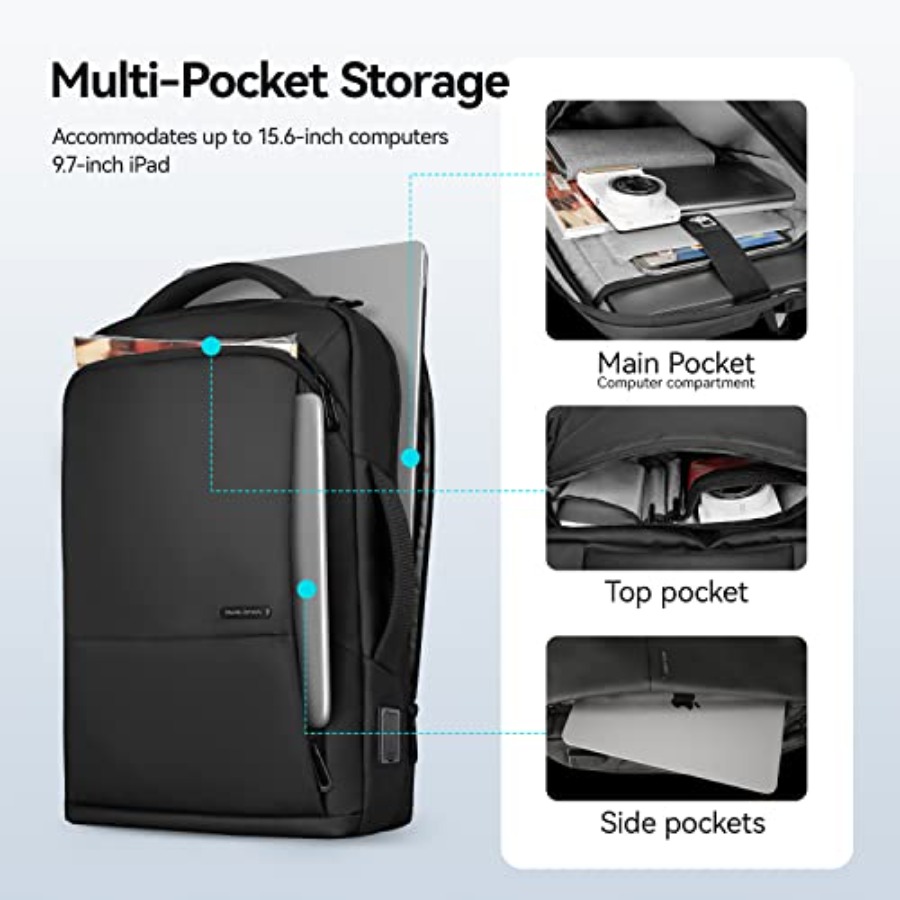 Slim Laptop Backpack for Men,  - مراجعة Laptop Backpack 15.6 وسعره